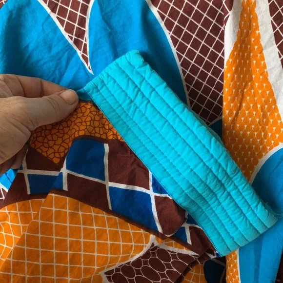 NFS/Gifted Vtg 70s Robe & Shorts Pajama Lounge Set Excellent Condition - Picture 9 of 10